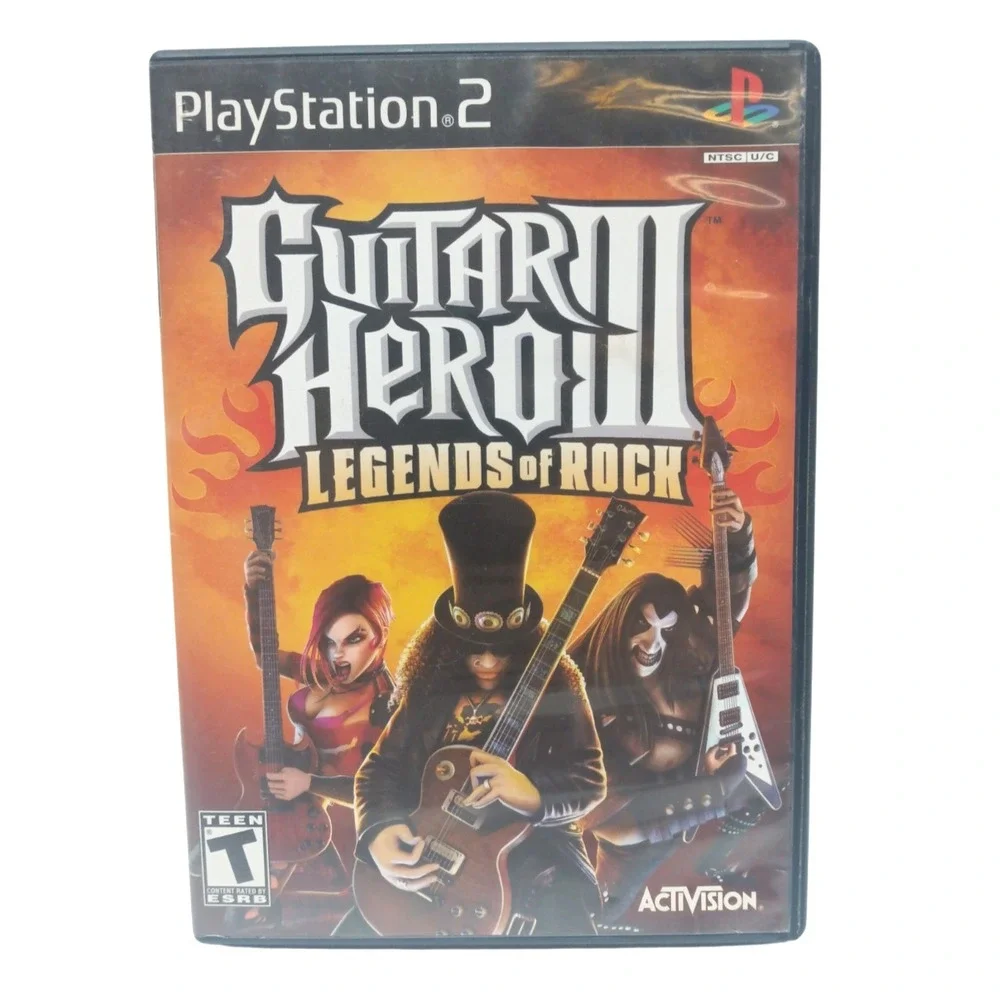 Guitar Hero III 3: Legends of Rock PlayStation 2 PS2 Game